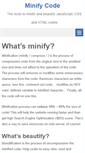 Mobile Screenshot of minifycode.com